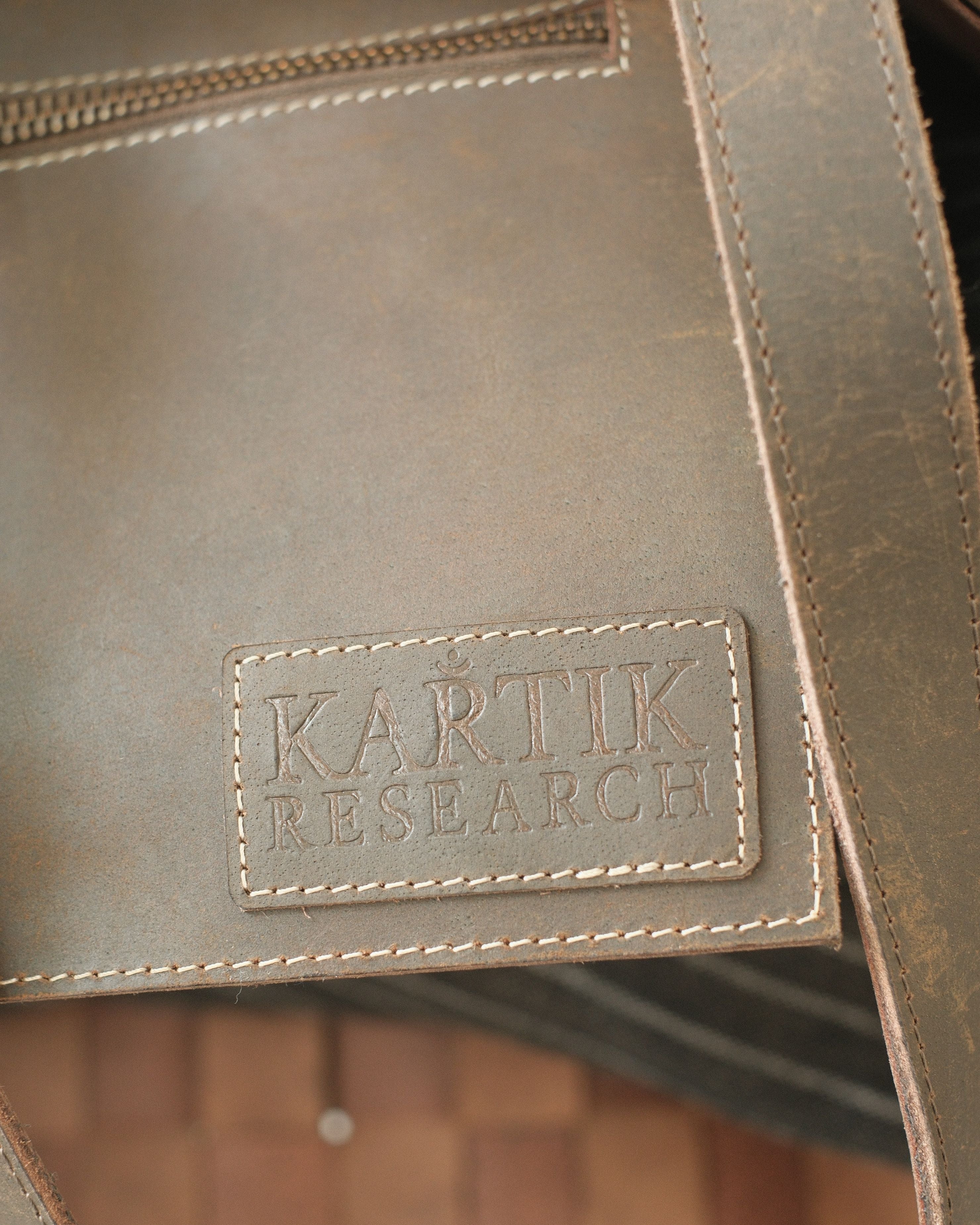 BROWN LEATHER ATMA TOTE - Image 4