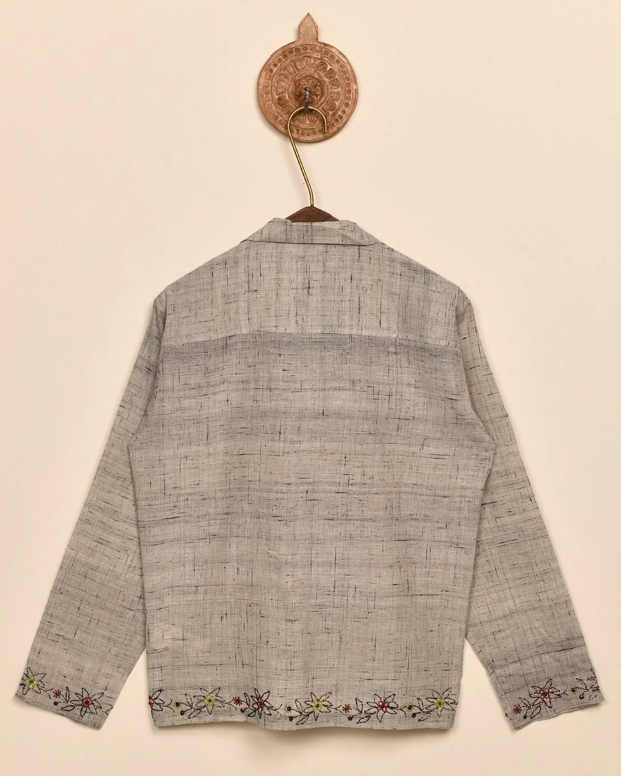 BEADED KHADI SHIRT - Image 3