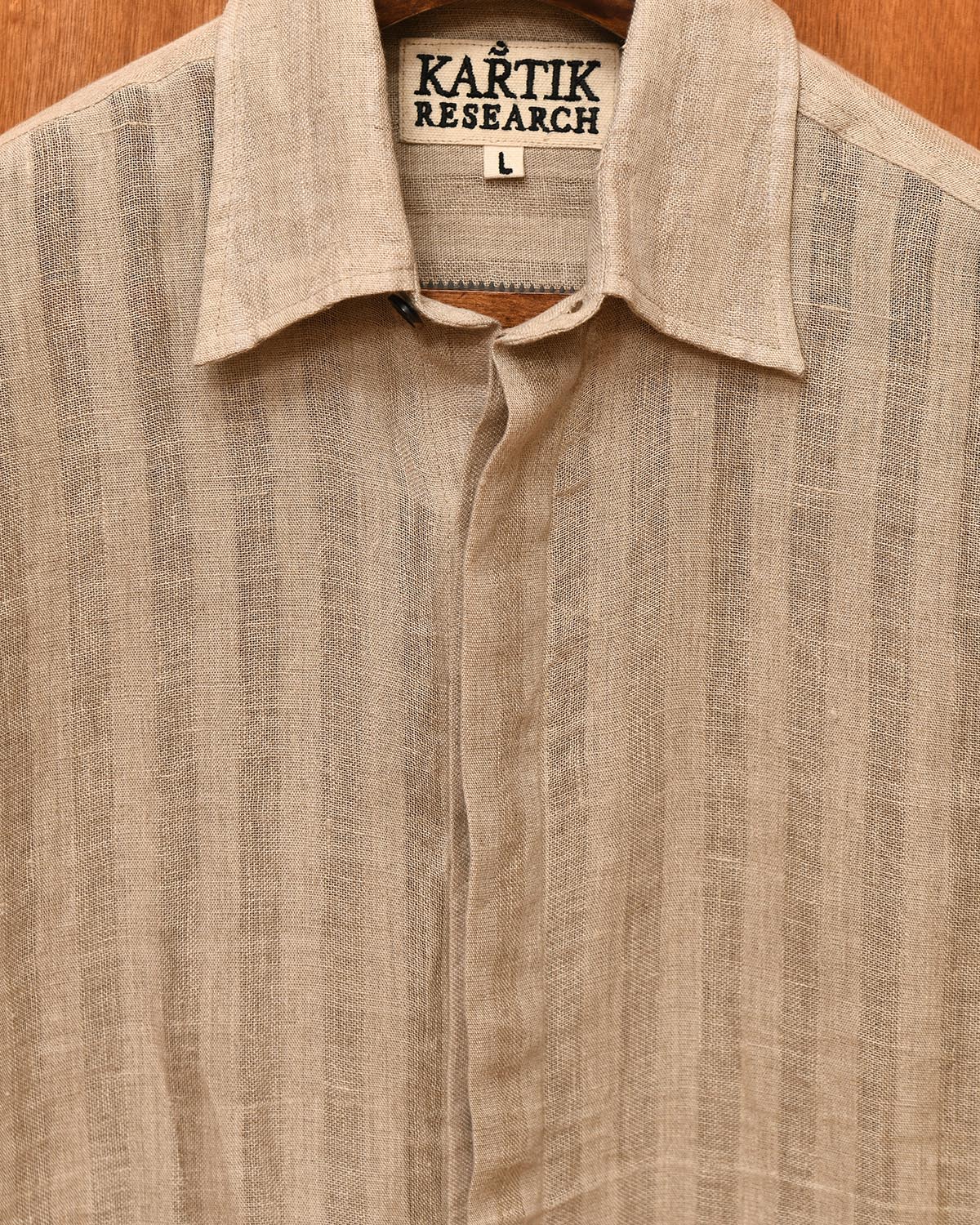 LINEN STRIPE SHIRT - Image 3