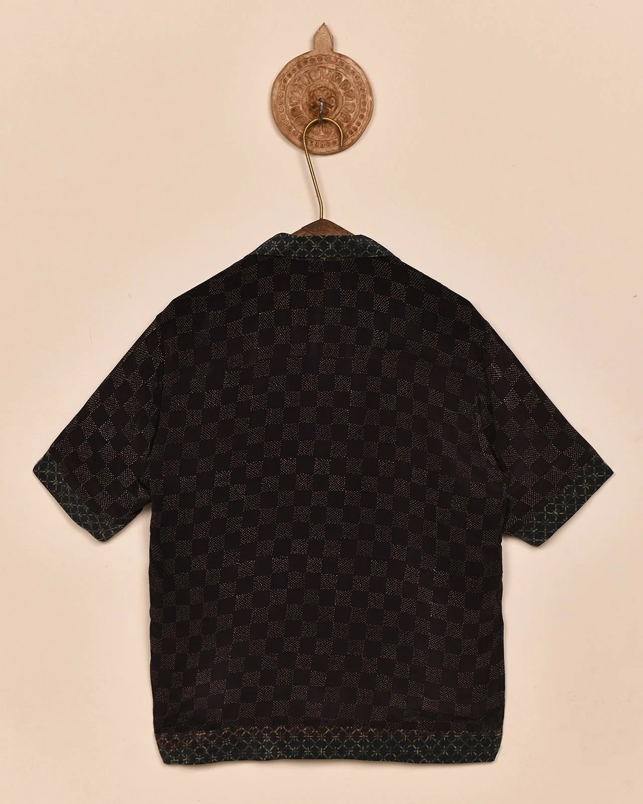 BLOCK PRINT SILK SHIRT - Image 3