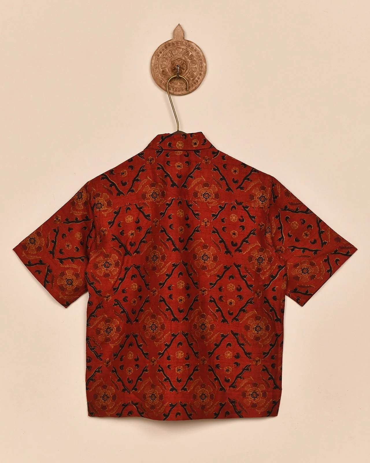 SILK BLOCK PRINT SHIRT - Image 3