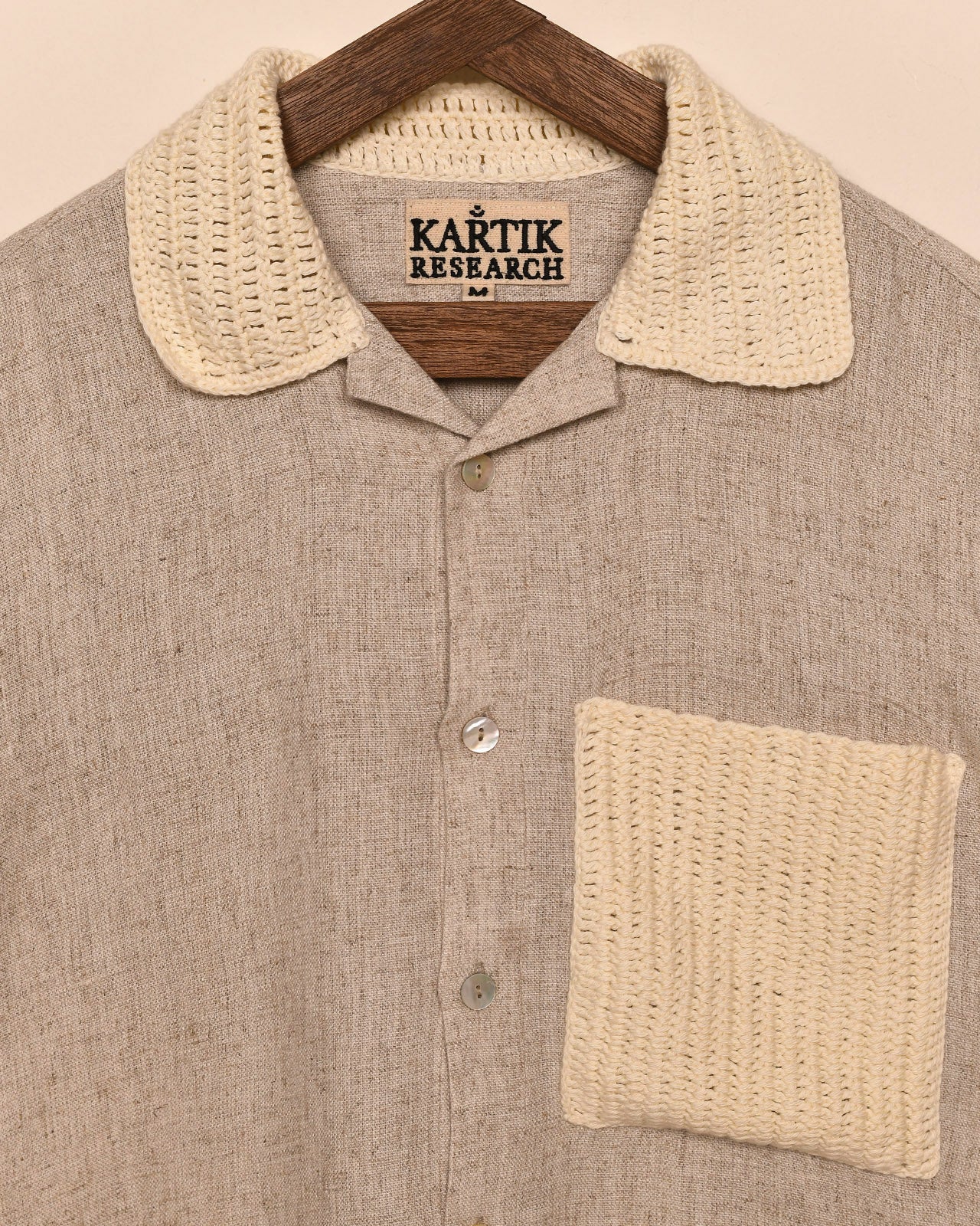 CROCHET COLLAR SHIRT - Image 2