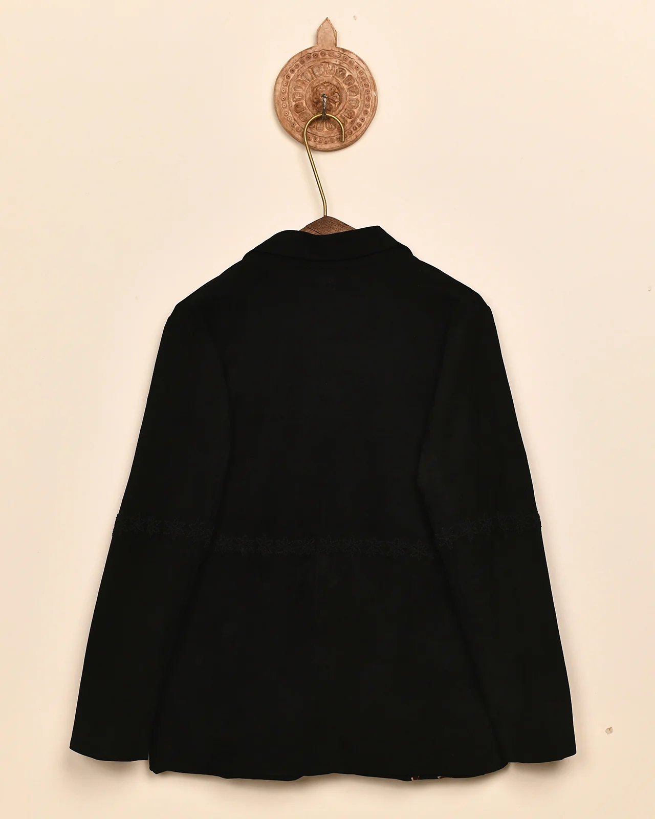 EMBROIDERED SUEDE BLAZER - Image 3