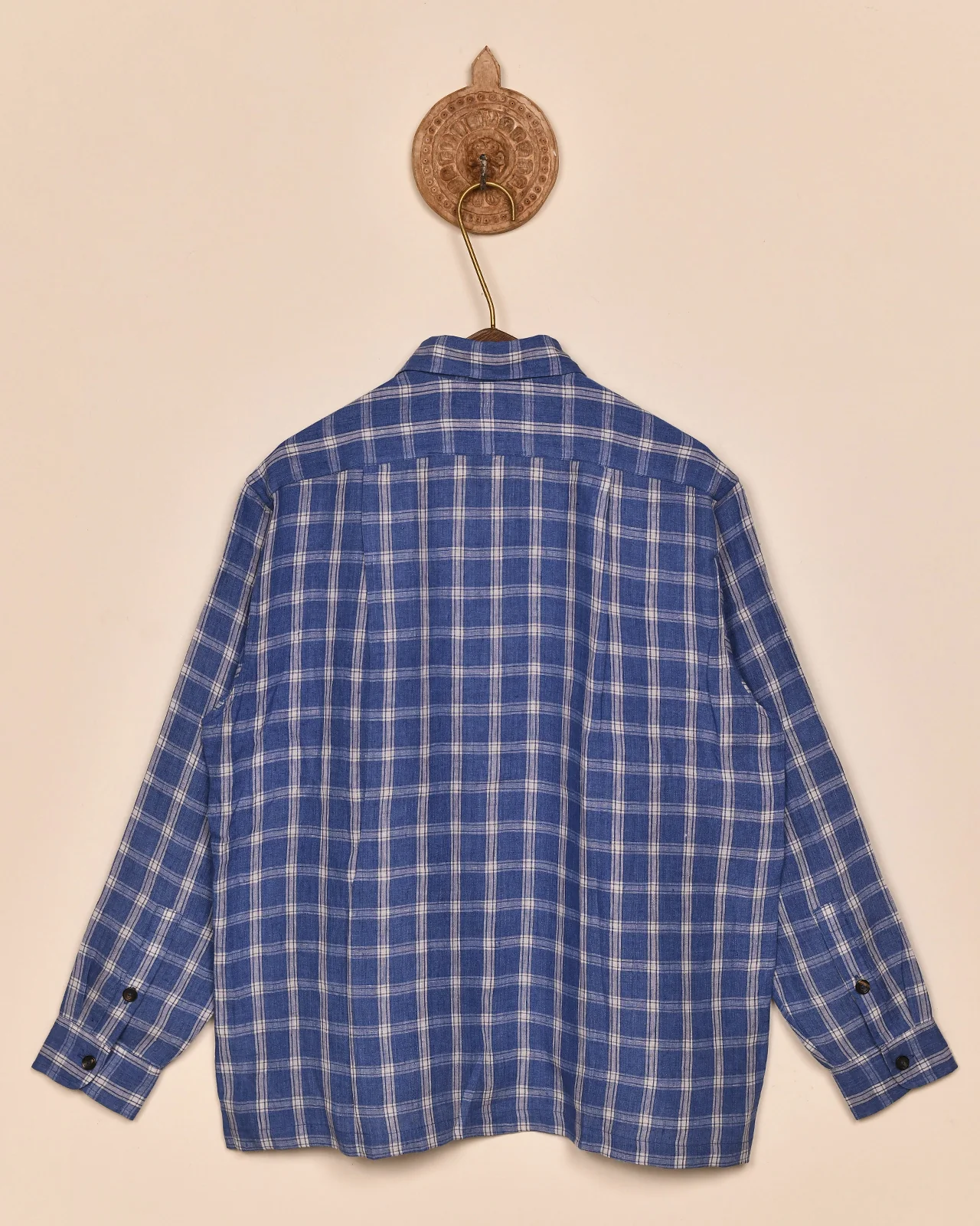 LINEN CHECK SHIRT - Image 3